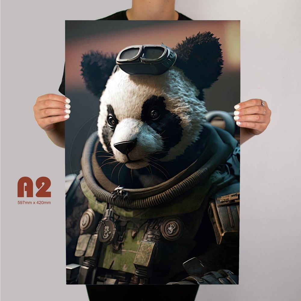 Image of Tactical Panda - Special Ops Metal Poster