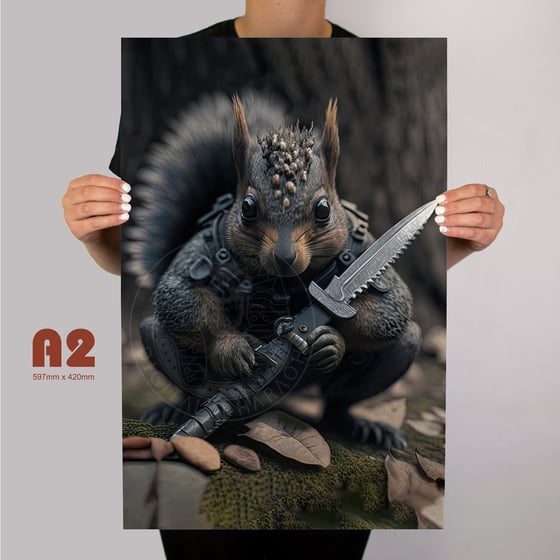 Image of Sharp Squirrel - Special Ops Metal Poster