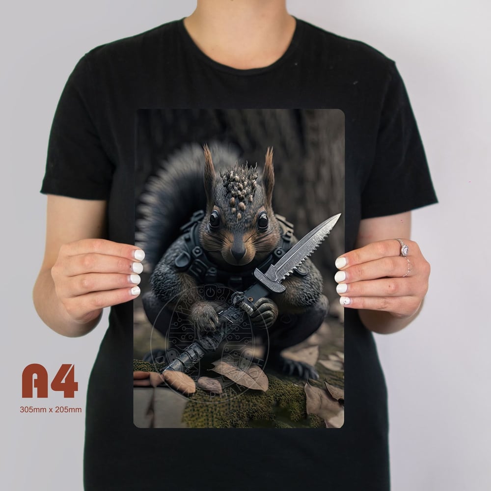 Image of Sharp Squirrel - Special Ops Metal Poster