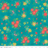 Teal Main Floral from Gingham Cottage