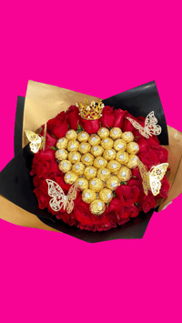 Bouquet of Roses and Chocolates | Ramo de Rosas con Chocolates 