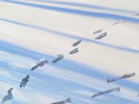 Image 4 of Footsteps in the Snow II - Framed Original