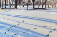 Image 1 of Footsteps in the Snow II - Framed Original