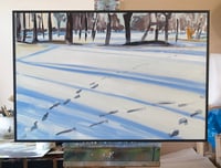 Image 2 of Footsteps in the Snow II - Framed Original