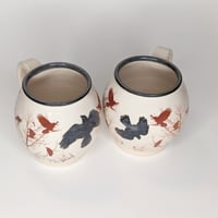 Image 3 of "Fly Crow Fly" Pair of Mugs by Bunny Safari
