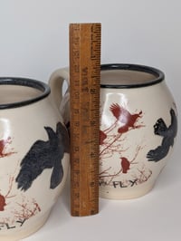 Image 4 of "Fly Crow Fly" Pair of Mugs by Bunny Safari