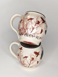 Image 1 of "Fly Crow Fly" Pair of Mugs by Bunny Safari