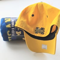 Image 3 of University of Michigan Baseball Cap & Throw