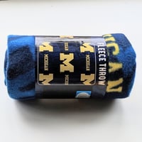 Image 5 of University of Michigan Baseball Cap & Throw