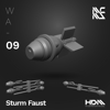 HDM 1/144 Sturm Faust And Warhead Set [WA-09]