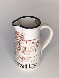 Image 4 of Old University Serving Pitcher by Bunny Safari