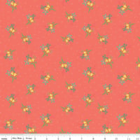 Image 1 of Scatter Floral in Red from Gingham Cottage