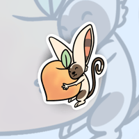 Image 1 of Momo and Peach Sticker