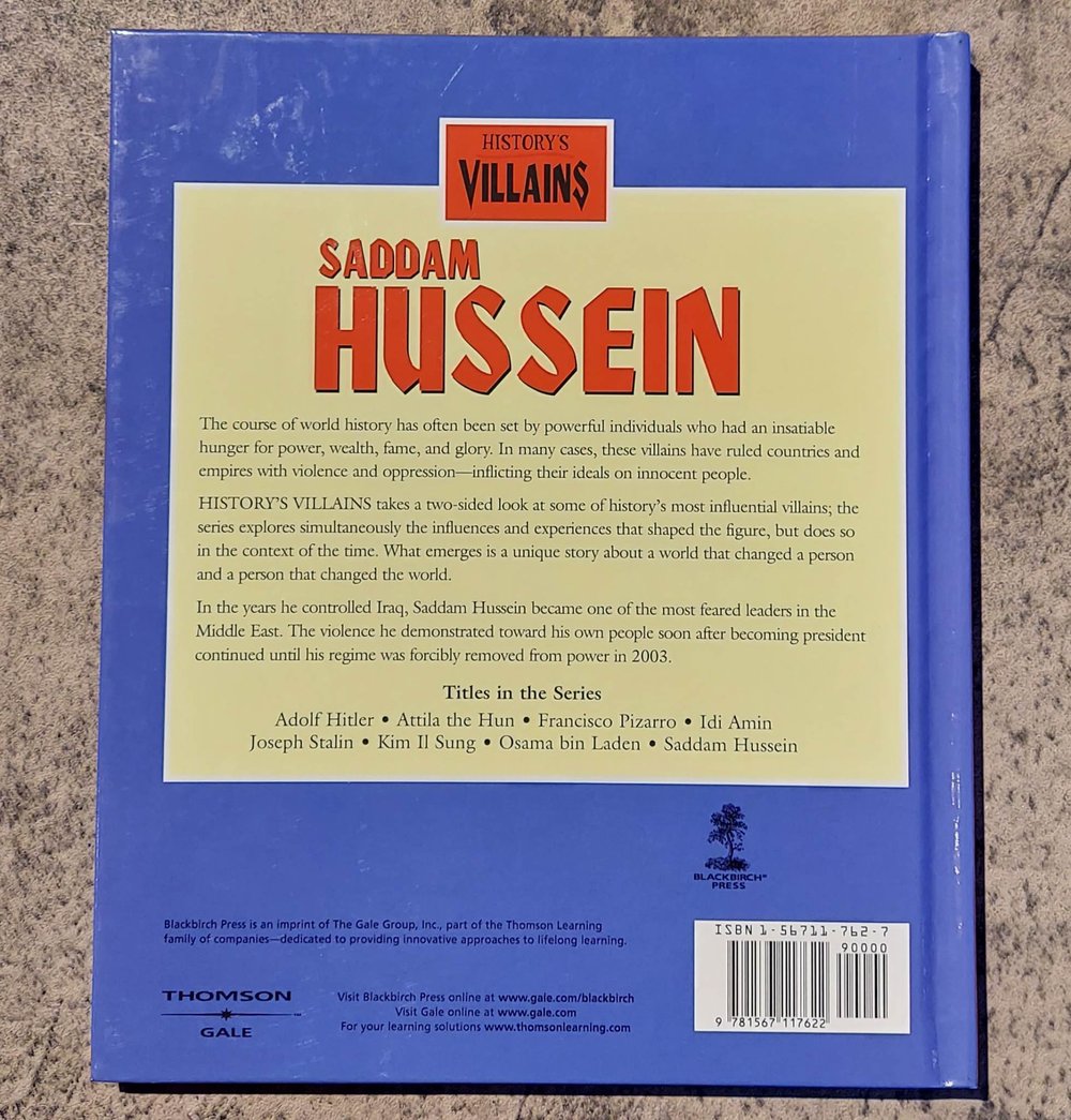 History's Villains: Saddam Hussein, by Gail B. Stewart