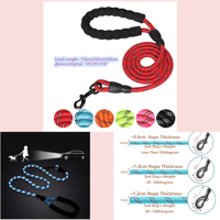 Reflective Strong Dog Leash Variety Of Sizes And Colors