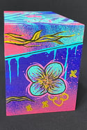 Vivid Flowers Wooden Box