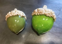 Colored acorns 