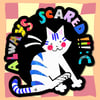 SCAREDY CAT STICKER 