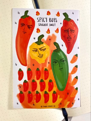 Spicy Boys Sticker Sheet