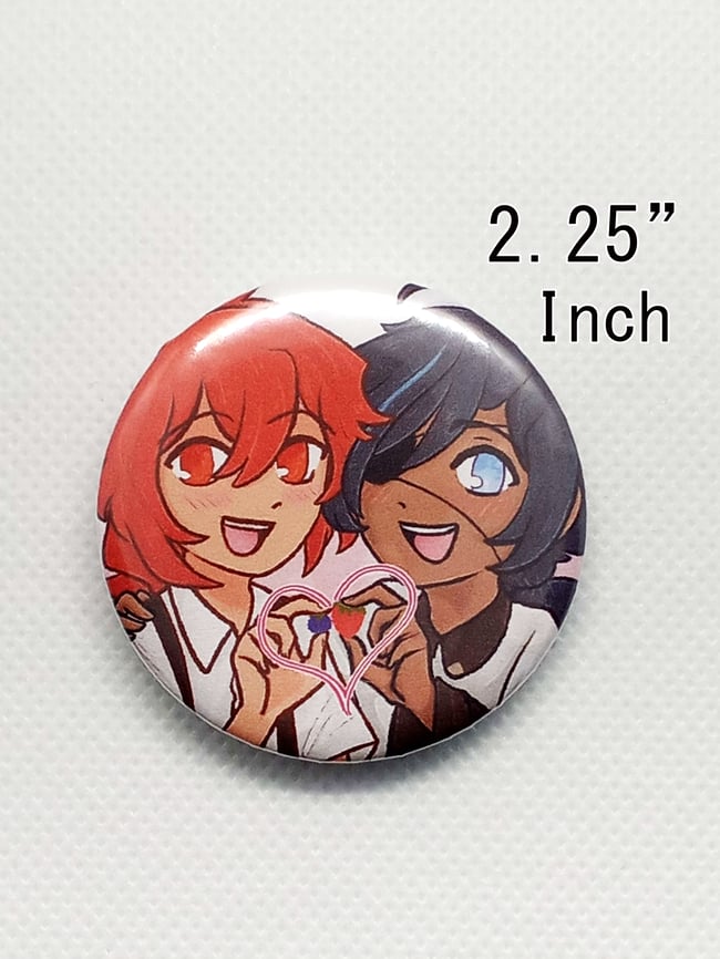 Kaeya & Diluc Button 2'5"-3" inch