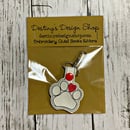 Image 3 of Heart Dog Paw Print Keychain