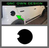 X1 Vw up! Fuel door overlay sticker decal 