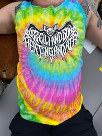 Image 1 of Bat Logo Tie Dye Tank Top