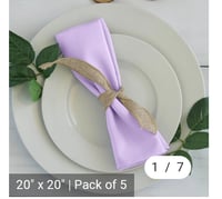 Lavender table napkins 