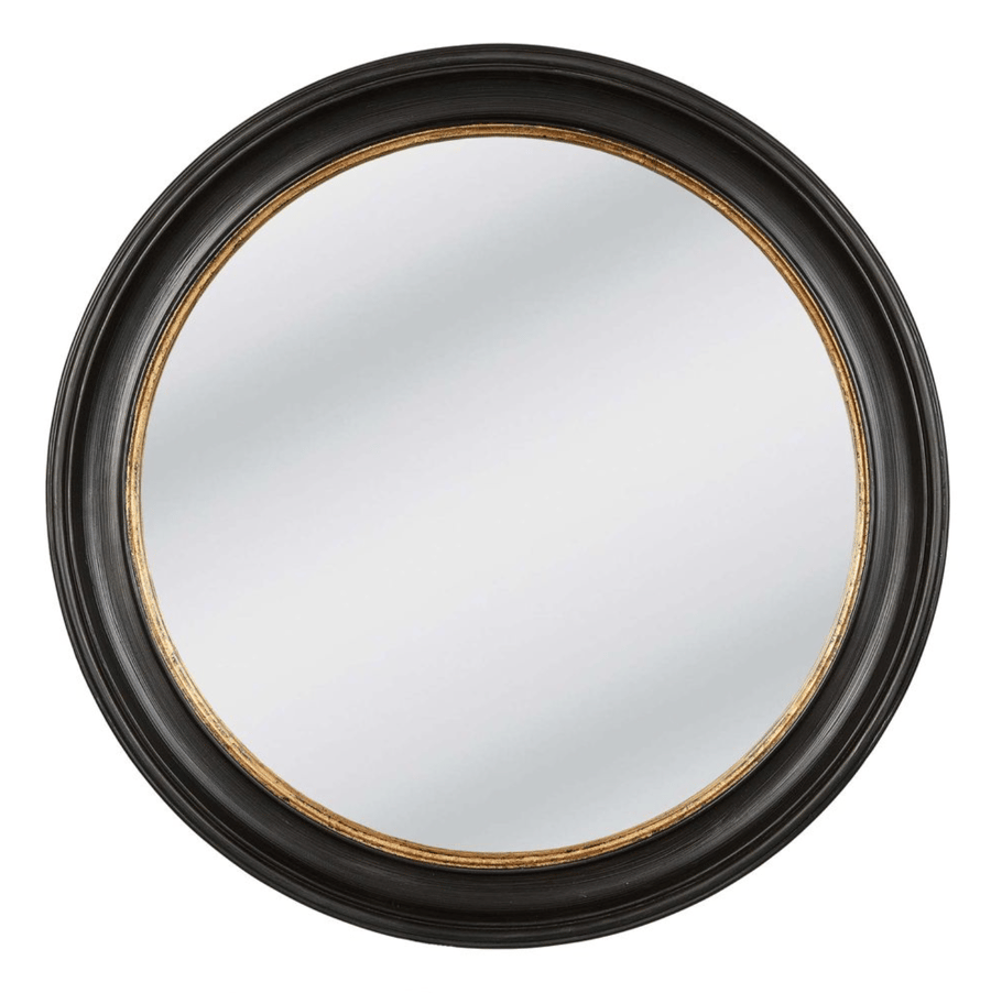 Image of Round Black Mirror 
