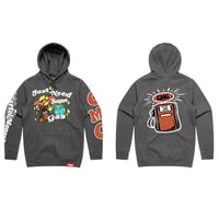 Charcoal, gray “Just Need Some Gas” custom hoodie