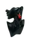 Red Butterfly Rose Fashion Earrings 