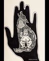 Primal Hand Wolf - Art Print By Dee Mulrooney