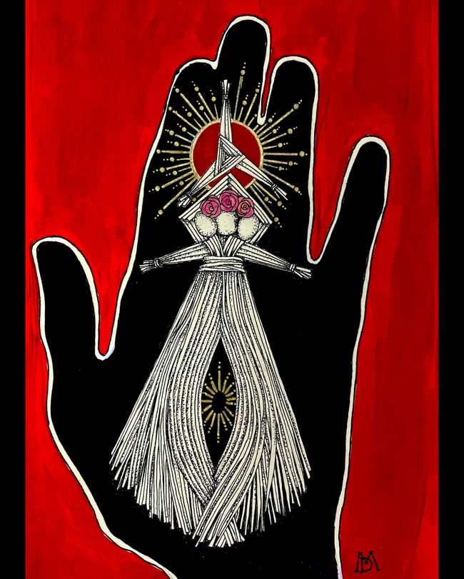 Primal Hand Bridóg - Art Print By Dee Mulrooney