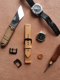 Image 1 of 22mm Natural watch strap