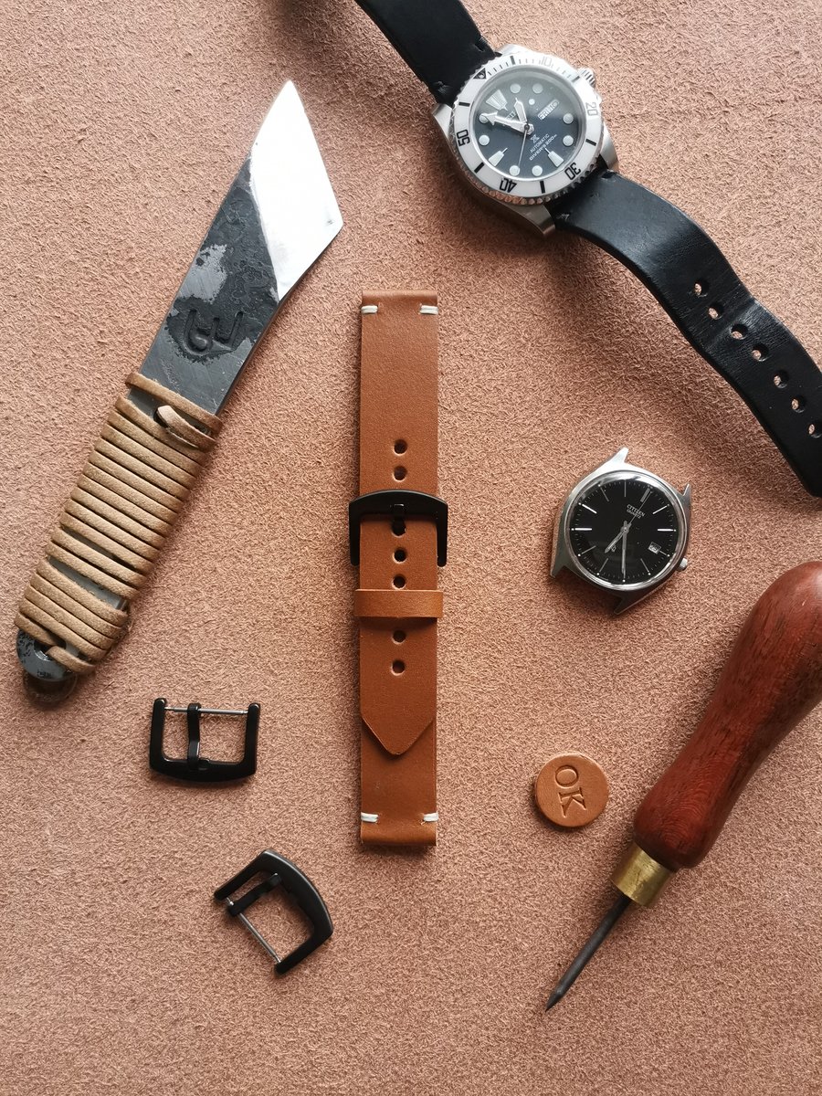 Image of 20mm Tan watch strap