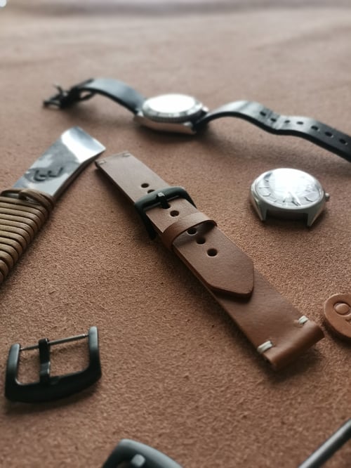 Image of 20mm Tan watch strap