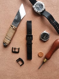 Image 1 of 18mm Black Watch Strap