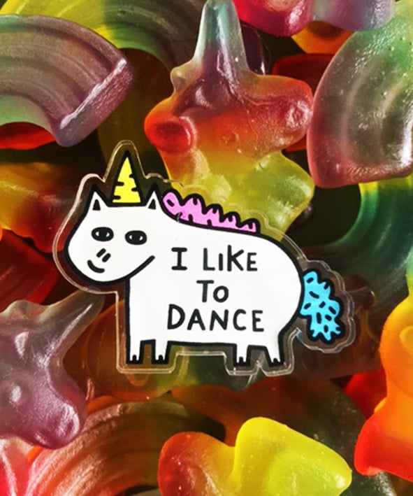 Image of I Like To Dance Acrylic Pin