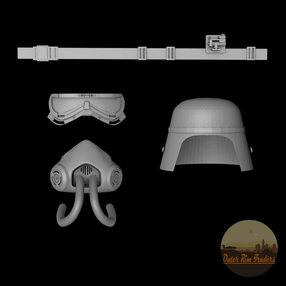 Image of Mud Helmet Kit modeled by Corey Macourek