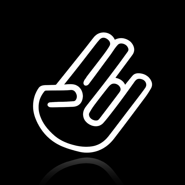 'Shocker Hand' Sticker