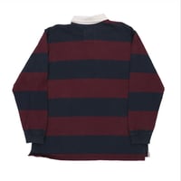 Image 2 of Vintage Rugby Shirt - Navy & Red