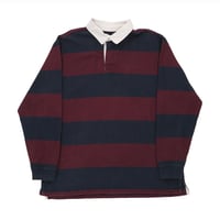 Image 1 of Vintage Rugby Shirt - Navy & Red