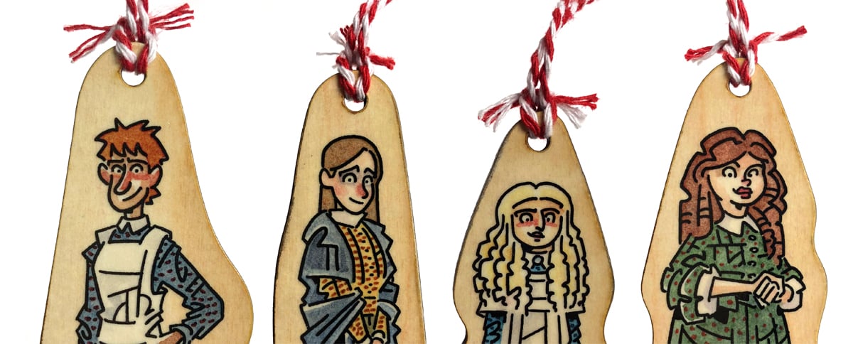 Image of Little Women Holiday Ornament Set