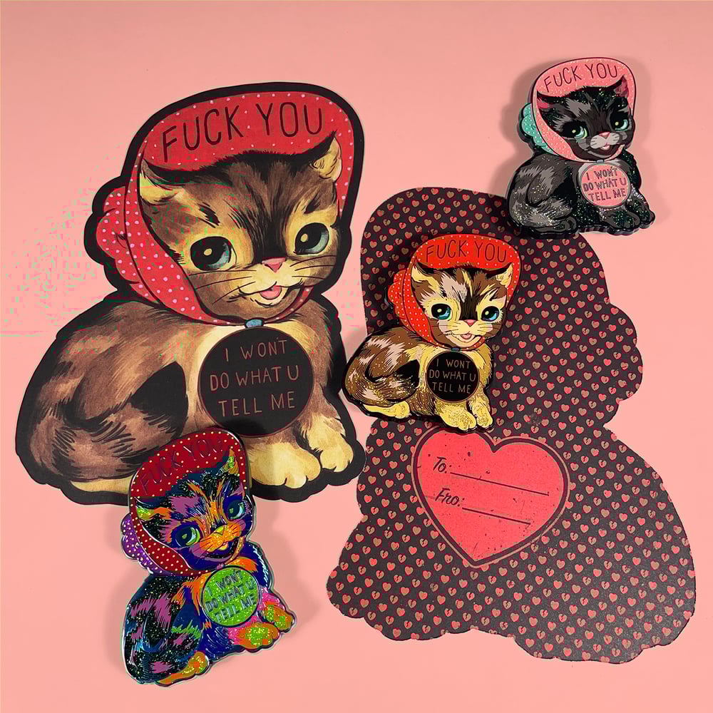 "Lovecat: Bombtrack" Large Enamel Pin