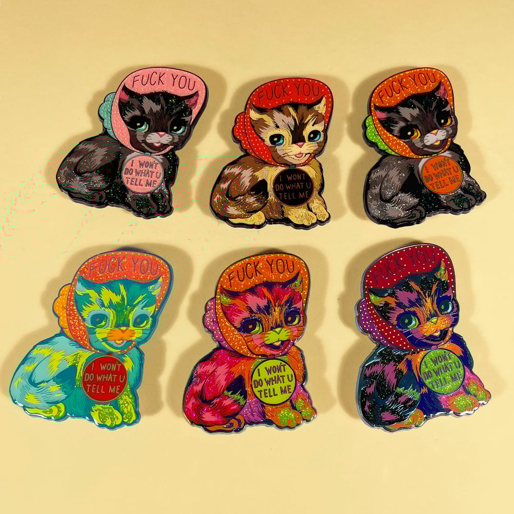 "Lovecat: Bombtrack" Large Enamel Pin