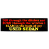 Used Sedan Dragula Sticker