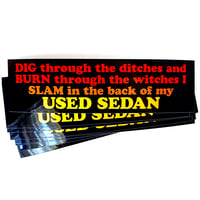 Image 2 of Used Sedan Dragula Sticker