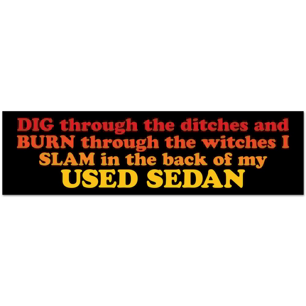 Image of Used Sedan Dragula Sticker
