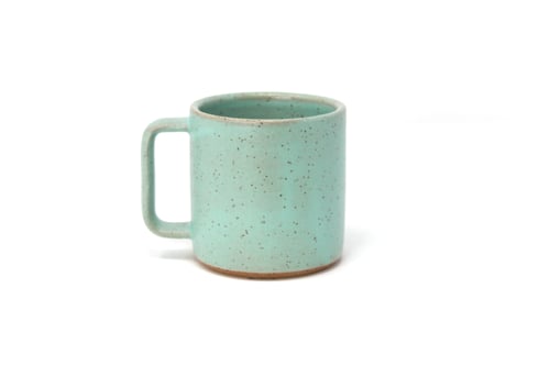 Image of Peace Mug - Seafoam, Speckled Clay