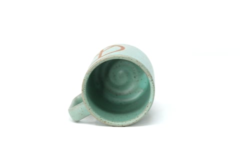 Image of Peace Mug - Seafoam, Speckled Clay